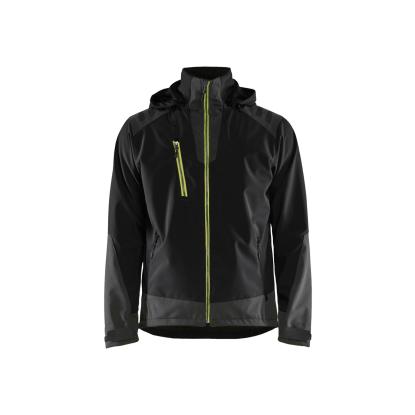 Blåkläder 4749 softshell jakke, sort/hi-vis gul