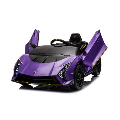 NORDIC PLAY Lamborghini Autentica elbil, 4 x 10,8 V batteri, EVA-hjul, lilla