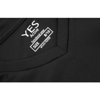 ID 42030 YES Active T-shirt, børn, sort