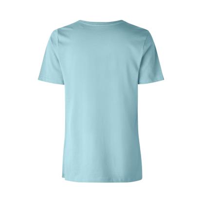 ID 0553 T-shirt, økologisk, dame, støvet aqua