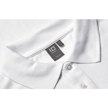 ID 0544 langærmet polishirt med stretch, hvid