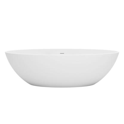 Best Design New Stone badekar, 180 x 85 cm, mat hvid