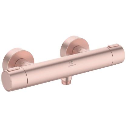 Ideal Standard Alu+ brusetermostat, vandbesparende med termostatfunktion, rosé
