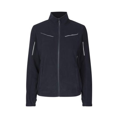 ID 0793 Zip-n-Mix mikrofleece cardigan med refleks, dame, navy