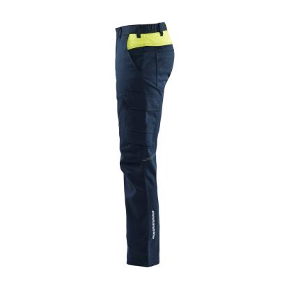 Blåkläder 1444 industri buks stretch, mørk marineblå/hi-vis gul