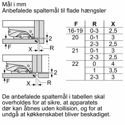 Bosch KIR81ADD0 integrerbart køleskab, 310 liter