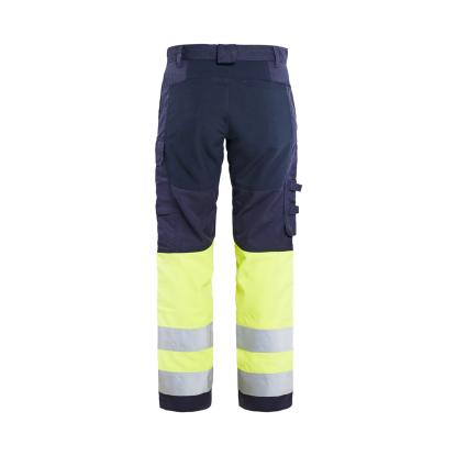 Blåkläder 1787 multinorm buks inherent med stretch, marineblå/hi-vis gul
