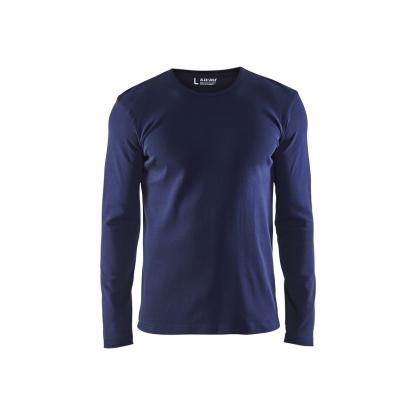 Blåkläder 3314 t-shirt lang ærme, marineblå