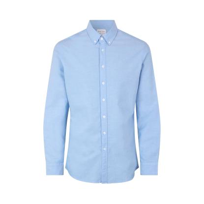 Seven Seas S61 Oxford skjorte, slim, lys blå