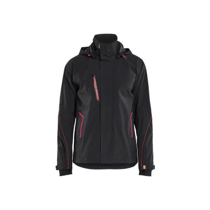 Blåkläder 4483 skaljakke 4-vejs stretch, sort/rød