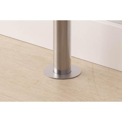 Pergo radiator rosetter, rustfrit stål, Ø22 mm - 2 stk.