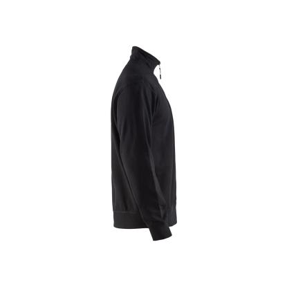 Blåkläder 3369 sweatshirt half zip, sort