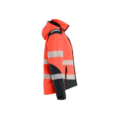 Blåkläder 4401 dame high vis letforet vinter softshelljakke, hi-vis rød/sort