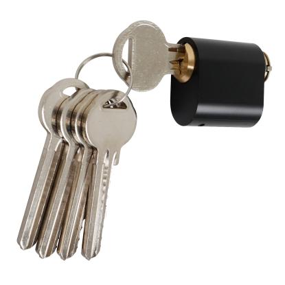 Home It oval cylinder med 7 stifter og 5 nøgler, sort - 2 stk.
