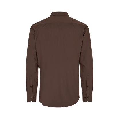 Seven Seas S51 hybridskjorte, slim, mocca