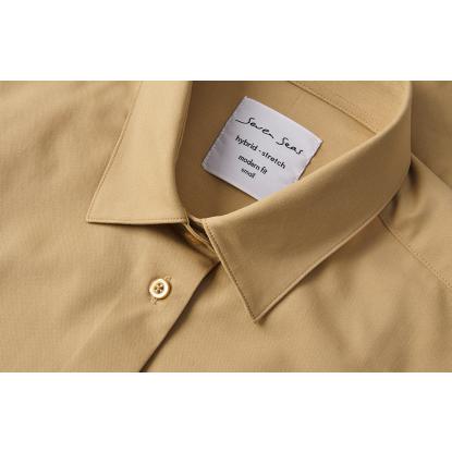 Seven Seas S52 hybridskjorte, modern, dame, sand