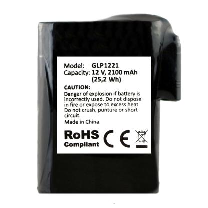 Glovii batteri til motorcykelhandsker GDB med varme, GLP1121, 2100 mAh
