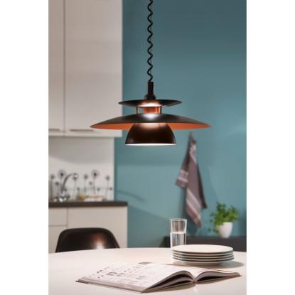 EGLO BRENDA pendel med hejs, Ø43 cm, E27, sort/kobber