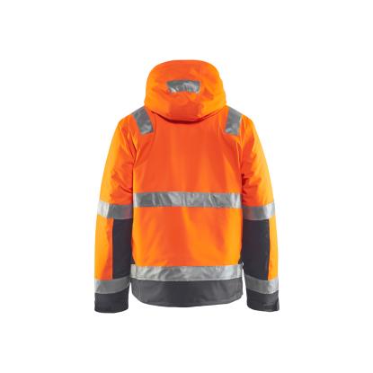 Blåkläder 4870 high vis vinterjakke, hi-vis orange/mellemgrå