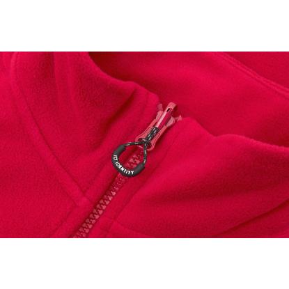 ID 0807 Zip-n-Mix mikrofleece cardigan, dame, rød