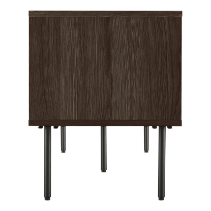 Kyoto TV-bænk, røget egefiner/stål, 150 cm