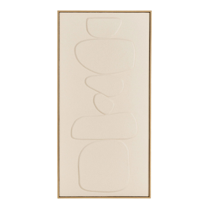 Victoria relief vægdekoration No. 1, beige, 60 x 120 cm