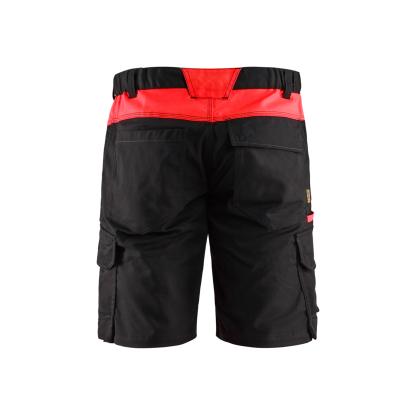 Blåkläder 1446 industri shorts med stretch, sort/rød