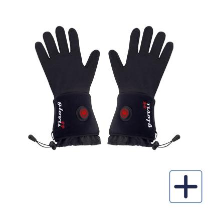 Glovii universalhandsker med varme, GLB, sæt med 7 dele, sort