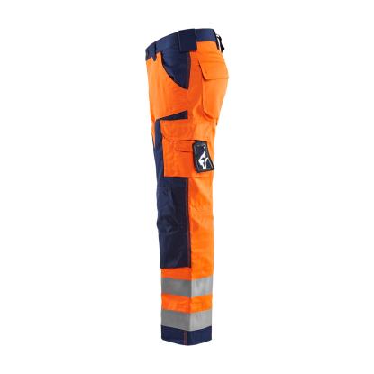 Blåkläder 1566 high vis buks, hi-vis orange/marineblå