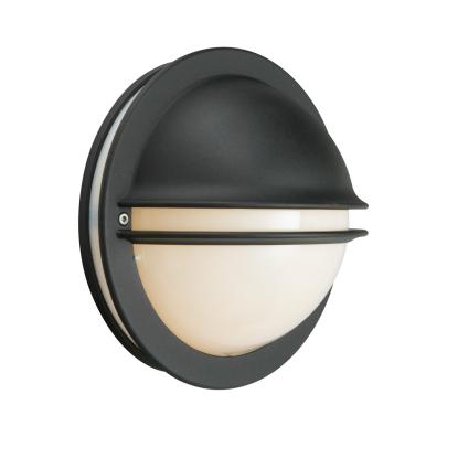 Norlys Berlin LED væglamp, IP54, sort, opal