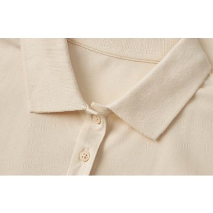 ID 0587 poloshirt, økologisk, dame, off-white