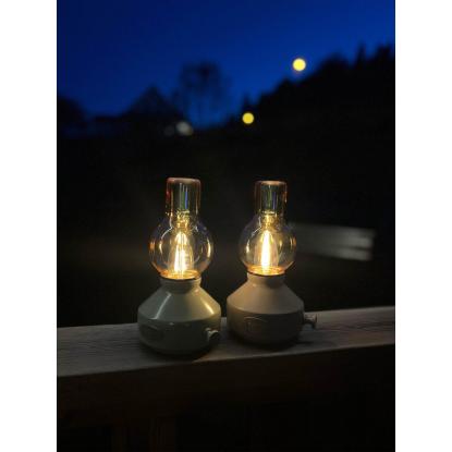 PR Home Glimt bordlampe, transportabel, IP44, grøn