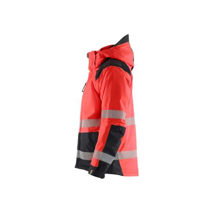 Blåkläder 4455 high vis vinterjakke, hi-vis rød/sort