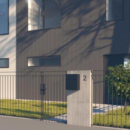 Bravios Base postkasse, sort