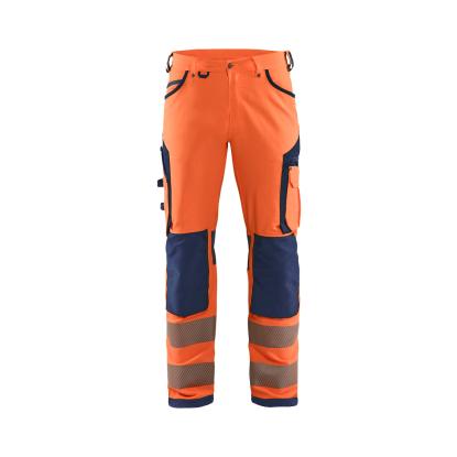 Blåkläder 1197 high vis buks 4-vejs stretch, hi-vis orange/marineblå