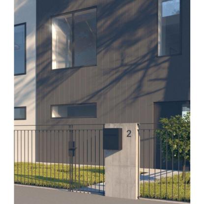 Bravios Base Exclusive postkasse med lås, sort