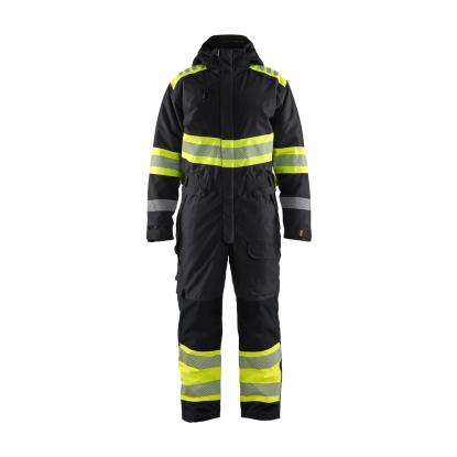 Blåkläder 6720 high vis vinter kedeldragt, sort/hi-vis gul