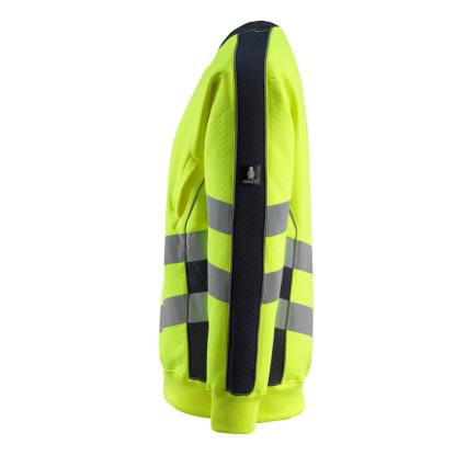 MASCOT SAFE SUPREME Wigton sweatshirt, hi-vis gul/mørk marine
