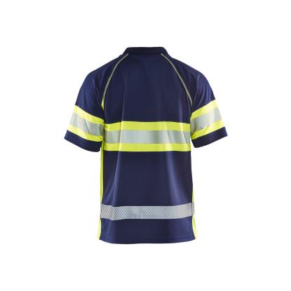 Blåkläder 3338 high vis UV poloshirt, marineblå/hi-vis gul