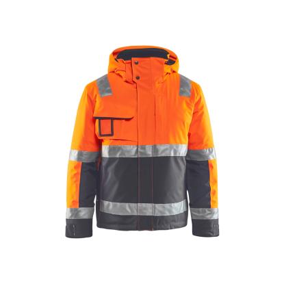 Blåkläder 4870 high vis vinterjakke, hi-vis orange/mellemgrå
