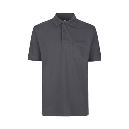 ID PRO Wear 0320 poloshirt med lomme, silver grey