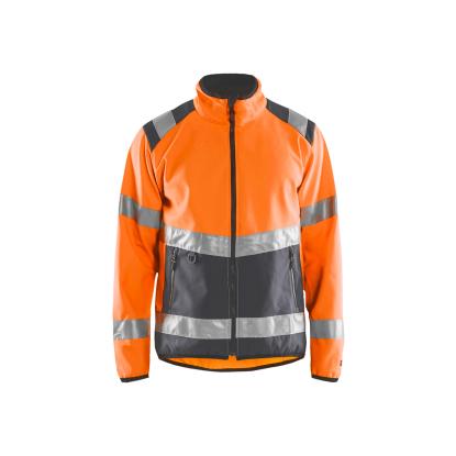 Blåkläder 4877 high vis light softshell jakke, hi-vis orange/mellemgrå