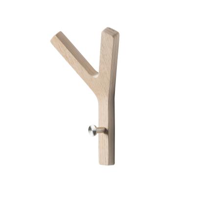 Hoigaard Mini Y-Hook knage, sæbebehandlet eg og stål