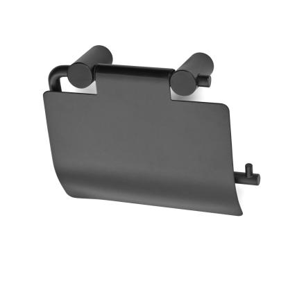 Habo 1368 toiletpapirholder med låg, sort