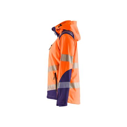 Blåkläder 4791 dame high vis softshelljakke, hi-vis orange/marineblå