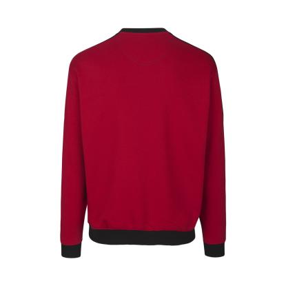 ID PRO Wear 0362 sweatshirt med kontrast, rød