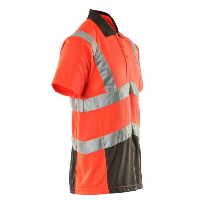 MASCOT SAFE YOUNG Anadia poloshirt, hi-vis rød/mørk antracit