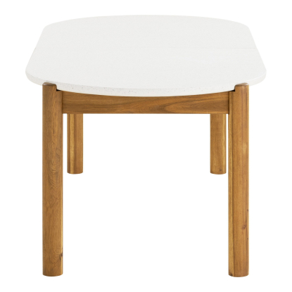 Terracina havebord med terrazzo bordplade, akacie, 95 x 210 cm