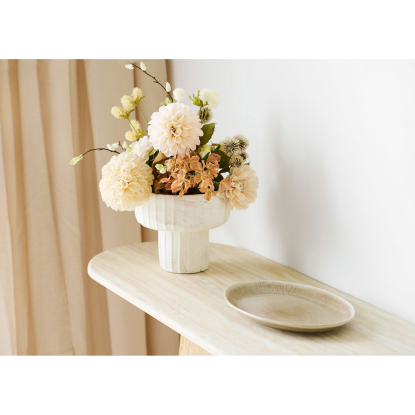 Viola serveringsfad, stentøj, beige, 21,5 x 30 cm