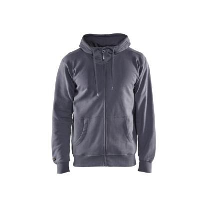 Blåkläder 3366 hættetrøje full zip, grå